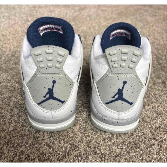 Nike Air Jordan 4 Retro Midnight Navy Size 6.5 Youth (Size 8 Women's) - Picture 4 of 9